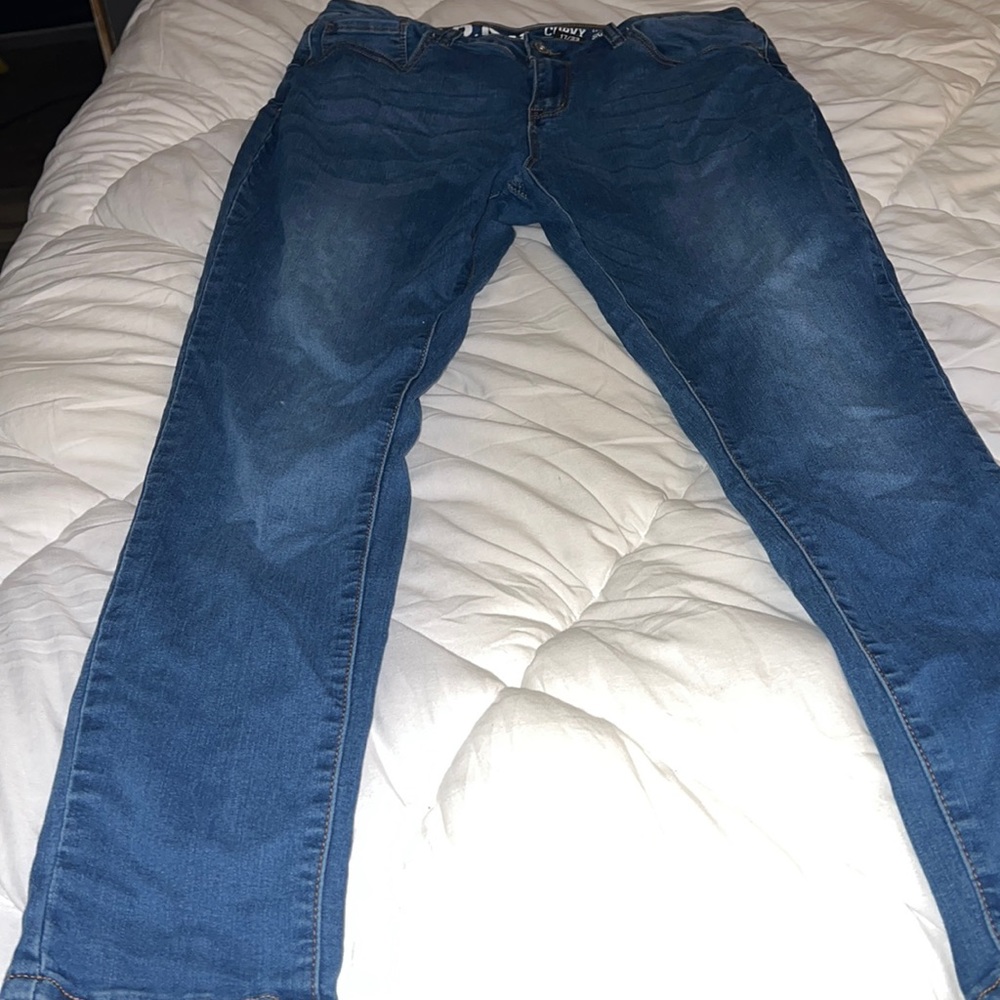 High rise skinny jeans